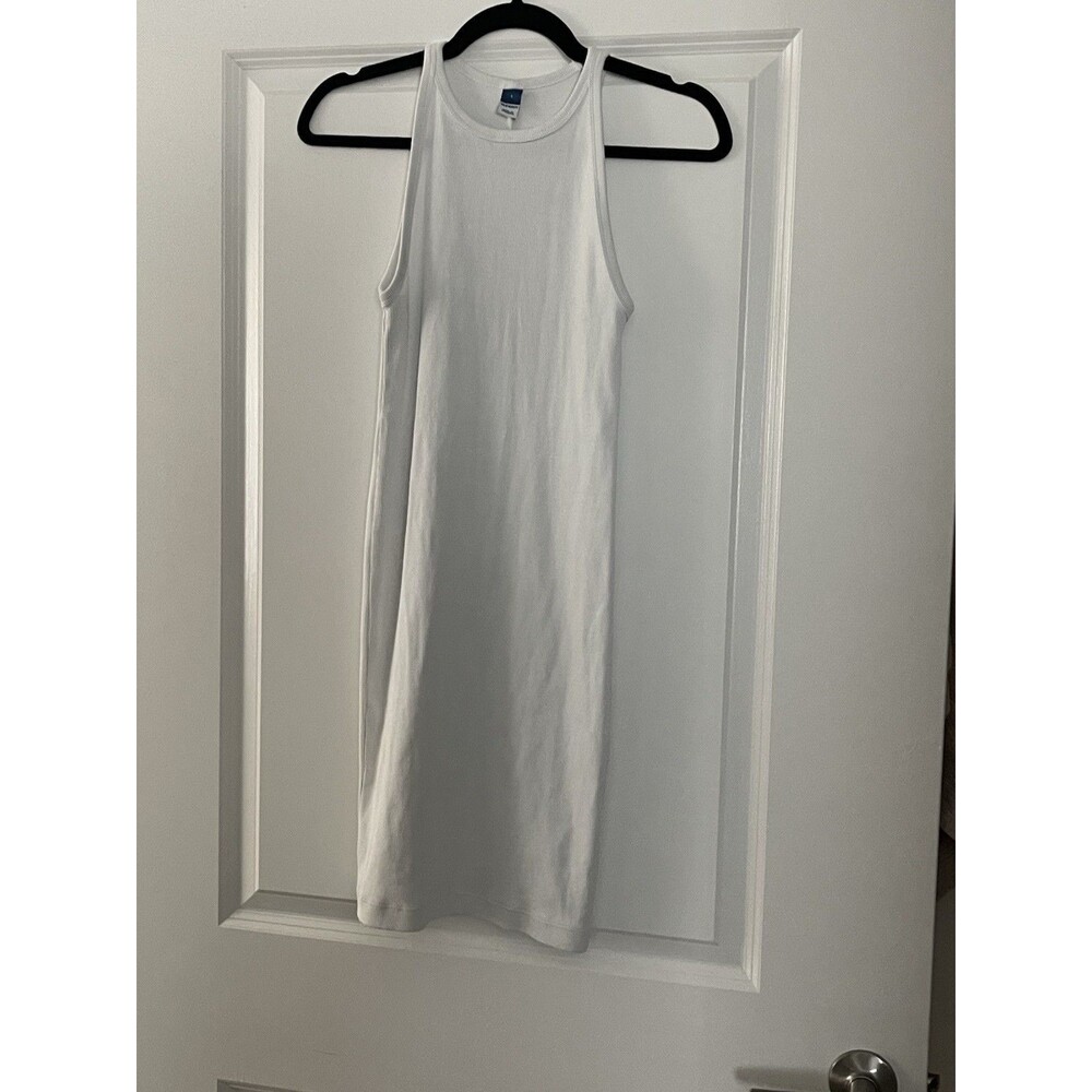 Old Navy White Tank Midi Dress - Simple Sleeveless Style-Size S